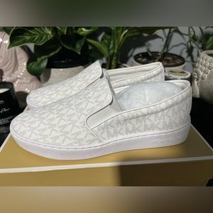 Michael Kors white slip on